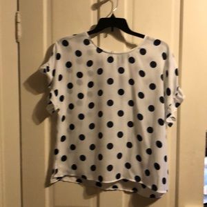 Adorable polka dot blouse brand new with tags